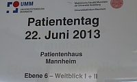 Patiententag im Patientenhaus Mannheim 6. Stock